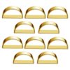 10pcs /Bag Napkin Rings Semicircle Napkin Buckles Wedding Banquet New Year Table Setting Decor