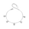 S925 Sterling Silver Platinum-plated Lily Of The Valley Bracelet