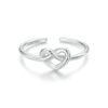Women Heart-wrapped Adjustable Open Ring