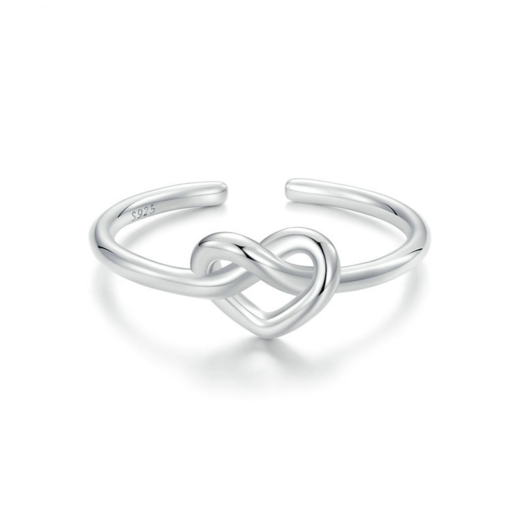 Women Heart-wrapped Adjustable Open Ring