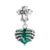 S925 Sterling Silver Cross Skull Heart Pendant Bracelet Jewelry Beaded Accessories