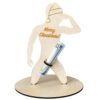 Wooden Spoof Man Money Holder Bill Stand Craft Ornament