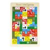 Colorful Cartoon Patterns Blocks Wooden Puzzle Children Educational Toy