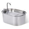 3.2L Stainless Steel Faucet Pet Water Fountain Quiet Cats Water Dispenser