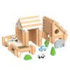 Children Early Learning Mortise And Tenon Structure Building Blocks Hut DIY Wooden Assembly Educational Toy