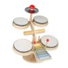 Children Wooden Desktop Music Percussion Toy Baby Early Learning Drum Enlightenment Toy