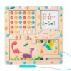 3 In 1 Wooden Magnetic Counting Math Toys Dual Sided Alphabets Numbers Children Learning Educational Toy