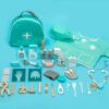 Children Role Playing Doctor Toys Wooden Simulation Luxury Medicine Case Baby Girl Pretend Play Toy