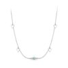 S925 Sterling Silver Platinum-plated Devil Eye Necklace