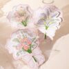 3pcs Flower Bouquet Thank-you Cards Birthday Gifts Greeting Cards Floral Handwritten Gift Bless Card