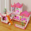Girls Castle Villa Pretend Play Toys DIY Princess House