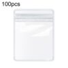 100pcs Portable PVC Jewelry Storage Bags Transparent Antioxidant Dustproof Earring Necklace Bracelet Seal Bags