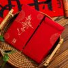 10pcs /Pack Gold-Stamped New Year Red Rnvelope Spring Festival Thick Money Bag