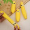 5pcs /Pack Simulation Fruit And Vegetable TPR Stretch Toys Slow Rebound Decompression Toy