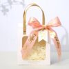 Birthday Gifts Open Window Transparent Paper Bag Valentine's Day Portable Gift Bag, Semi-finished