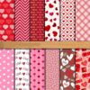 12pcs /Set Valentine Love Picture Material Paper Handbook Decoration Backgrounds