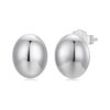 BSE1123 S925 Sterling Silver Metal Glossy Earrings