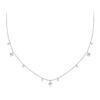 S925 Sterling Silver Platinum-Plated Dynamic Starry Sky Tassel Necklace