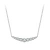 S925 Sterling Silver Smiling Moissanite Necklace Elegant Clavicle Chain