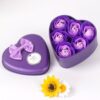 6pcs / Box Valentines Day Gift Soap Flower Gift Box Heart Shaped Rose Flower Accompanying Gift