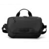 WEPOWER Men Sports Cycling Chest Bag 3-Point Strap System Anti-Sway Design