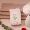 Household Tulip Embroidery Towel Wedding Accompaniment Washcloth