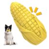 Corn Shaped Bacon Scented Pet Chewable Teething Stick Dog Sounding Toy