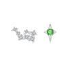 S925 Sterling Silver Inlaid Zircon Twelve Constellation Earrings