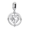 S925 Sterling Silver Warm Family Bracelet Beads Mother Day Pendant