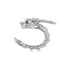 S925 Sterling Silver Zircon Dragon Shape Earrings Ear Bone Clip