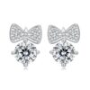 S925 Sterling Silver Sweet Girly Bow Earrings