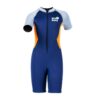 DIVE & SAIL 2.5MM Short Sleeve One-Piece Warm Kids Wetsuit Snorkeling Cold Resistant Swimsuit