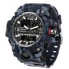 SANDA 3359 Outdoor Sports Watch Waterproof Camouflage Electronic Watch
