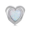 S925 Sterling Silver Fantasy Opal Love Beads