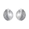 S925 Sterling Silver Oxidized Pattern Earrings