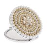 Metal Makeup Round Mirror Portable Diamond Mirror Folding Mini Double-sided Round Mirror
