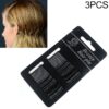 3 PCS Female Black Gold Barrettes Hair Clips Headbands Hair Accessories