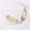 Women Fashion Headbands Crystal Alloy Hairbands Back Holder