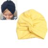 Baby Hat Cotton Soft Turban Knot Summer Bohemian Kids Girls Newborn Cap