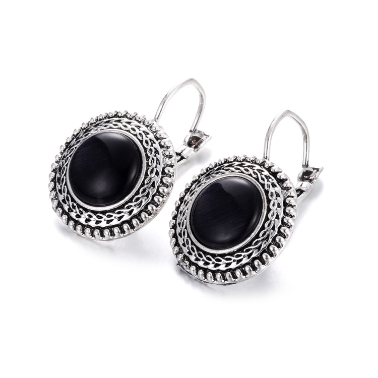 Boho Big Drop Earrings For Women Jewelry Carved Vintage Tibetan Silver Bohemian Long Earrings