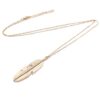 Simple Classic pendant Necklace Feather Necklace Long Sweater Chain Jewelry choker Necklace for Women