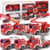 6 in 1 Large Children Toy Car Set Inertial Driving Force Trucks Toy