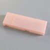 Double Section Translucent Frosted Pencil Case, Size: 21x7x2.5cm