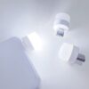 2pcs USB Portable LED Night Light Lamp Mini Tiny Round Laptop Mobile Power Lights