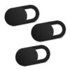3pcs / Pack Mobile Phone Computer Front Camera Privacy Protection Cover(Black)