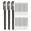 3pcs Pens + 20 Refills 0.5mm Business Meeting Signature Gel Pen