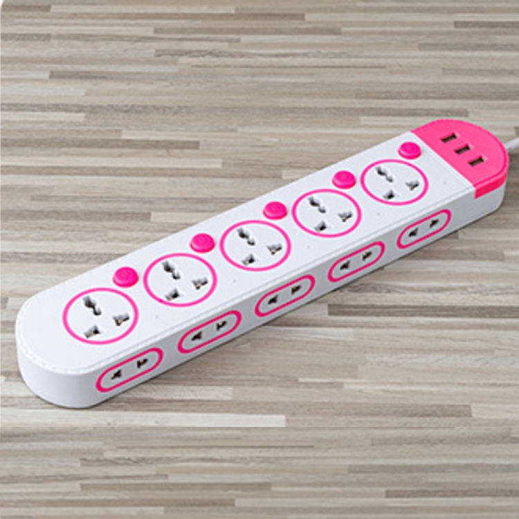 2500W Multifunctional Power Strip Socket with USB Interface