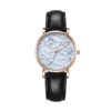 CAGARNY 6812 Round Dial Alloy Gold Case Fashion Women Watch Quartz Watches with PU Leather Band