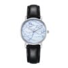 CAGARNY 6812 Round Dial Alloy Silver Case Fashion Women Watch Quartz Watches with PU Leather Band