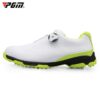 PGM Golf Breathable Rotating Buckle Sneakers Outdoor Sport Shoes for Men(Color:White Black Size:44)